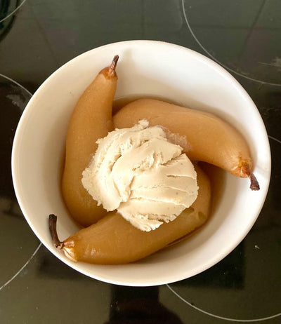 Bensons Poached Pears with Apple & Cinnamon