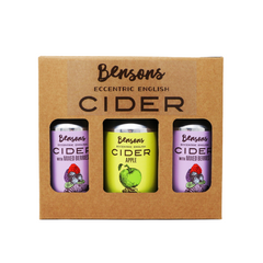 Bensons Eccentric English Fruit Cider - 6 Can Gift Box
